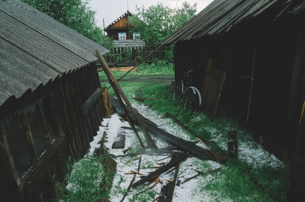 8 июня в нескольких районах Пермского края выпал крупный град
