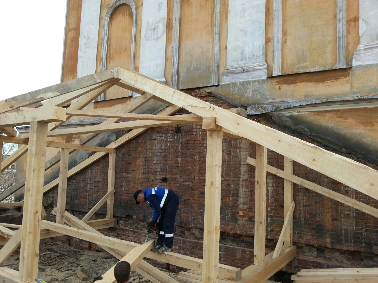 Пермская епархия продолжает ремонт здания, в котором находится галерея