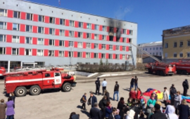 МЧС: сообщение о пожаре в администрации Кизела поступило с опозданием