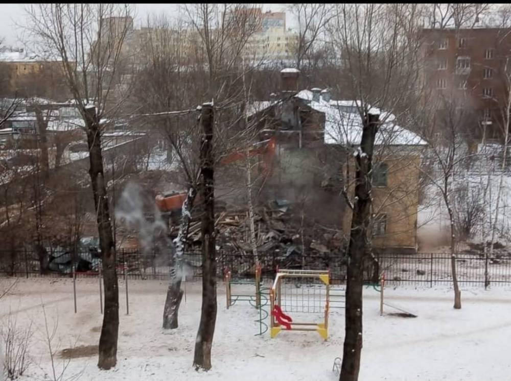 В Перми сносят здание бывшего детского сада