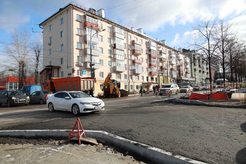 В Перми начался пятый этап реконструкции Комсомольского проспекта