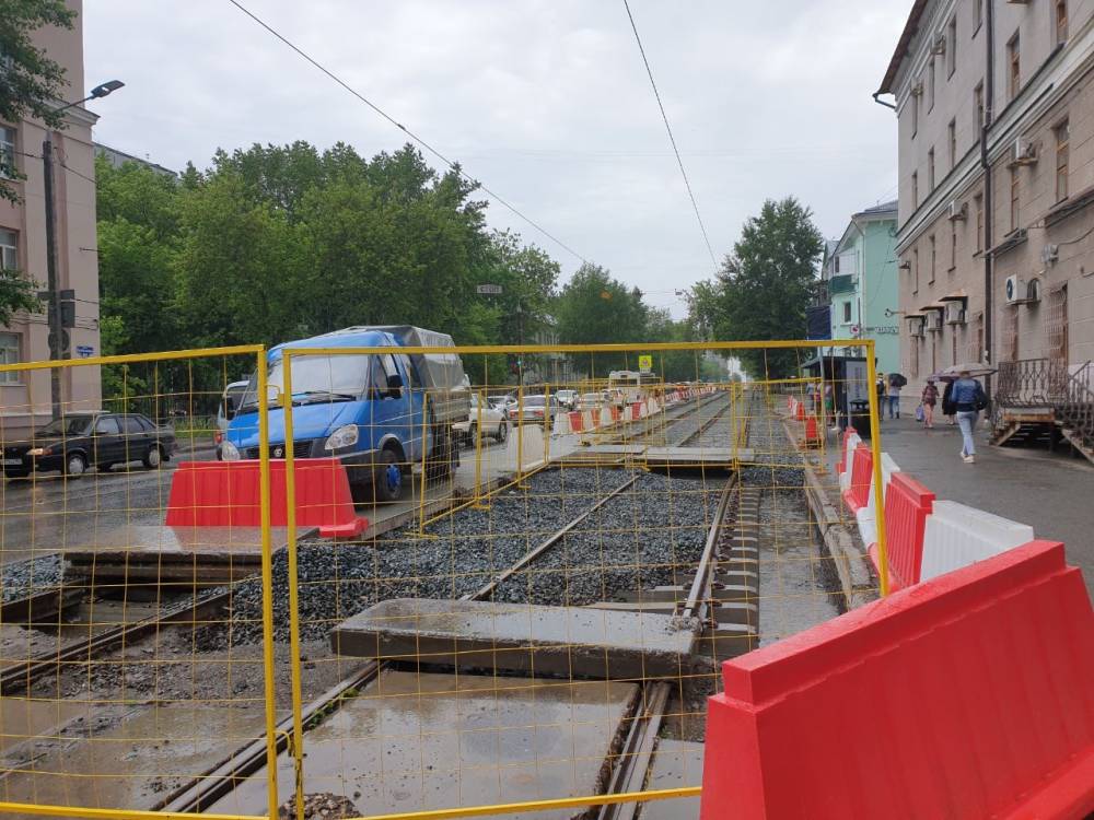 Депутаты рекомендовали мэрии усилить контроль над реконструкцией трамвайных путей в Перми