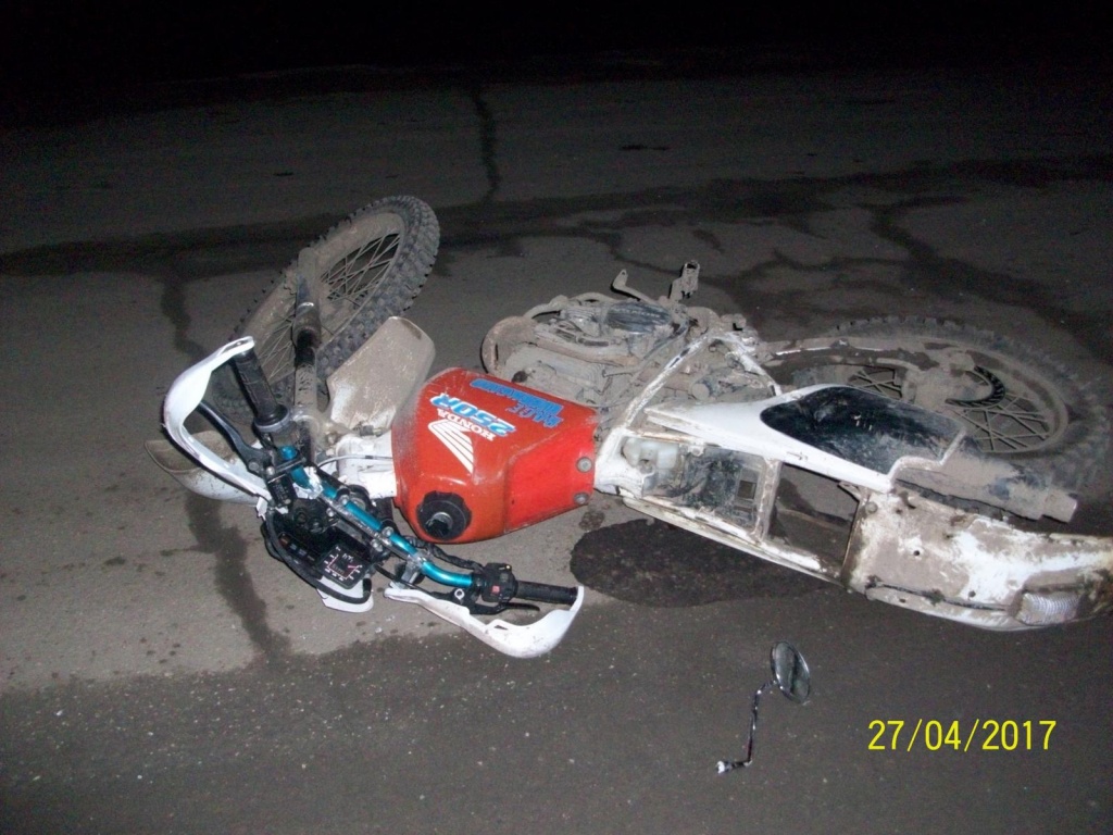 В Пермском крае в ДТП пострадал мотоциклист