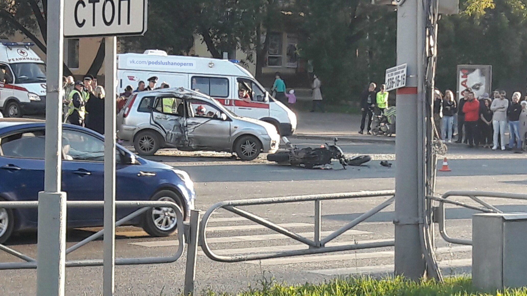 В ДТП на перекрестке улиц Ленина и Крисанова погиб мотоциклист