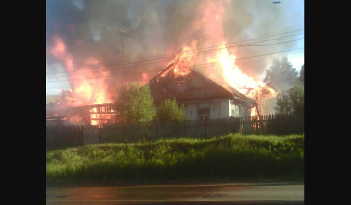 ​В Пермском районе дотла сгорел жилой дом
