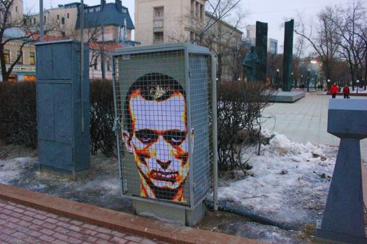 Александр Жунев создал арт-объект в поддержку Петра Павленского