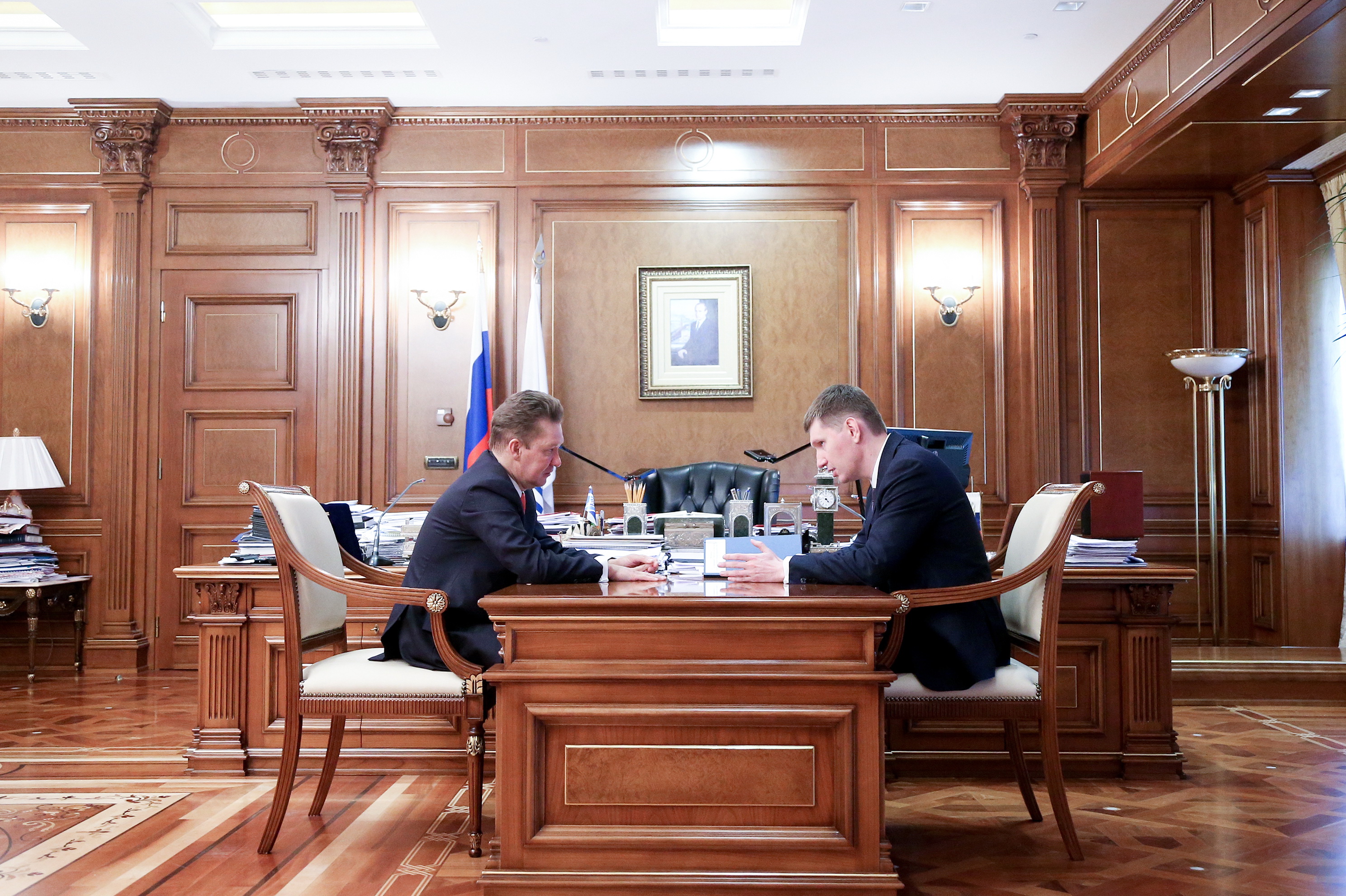 Максим Решетников и Алексей Миллер обсудили вопросы газификации Пермского края