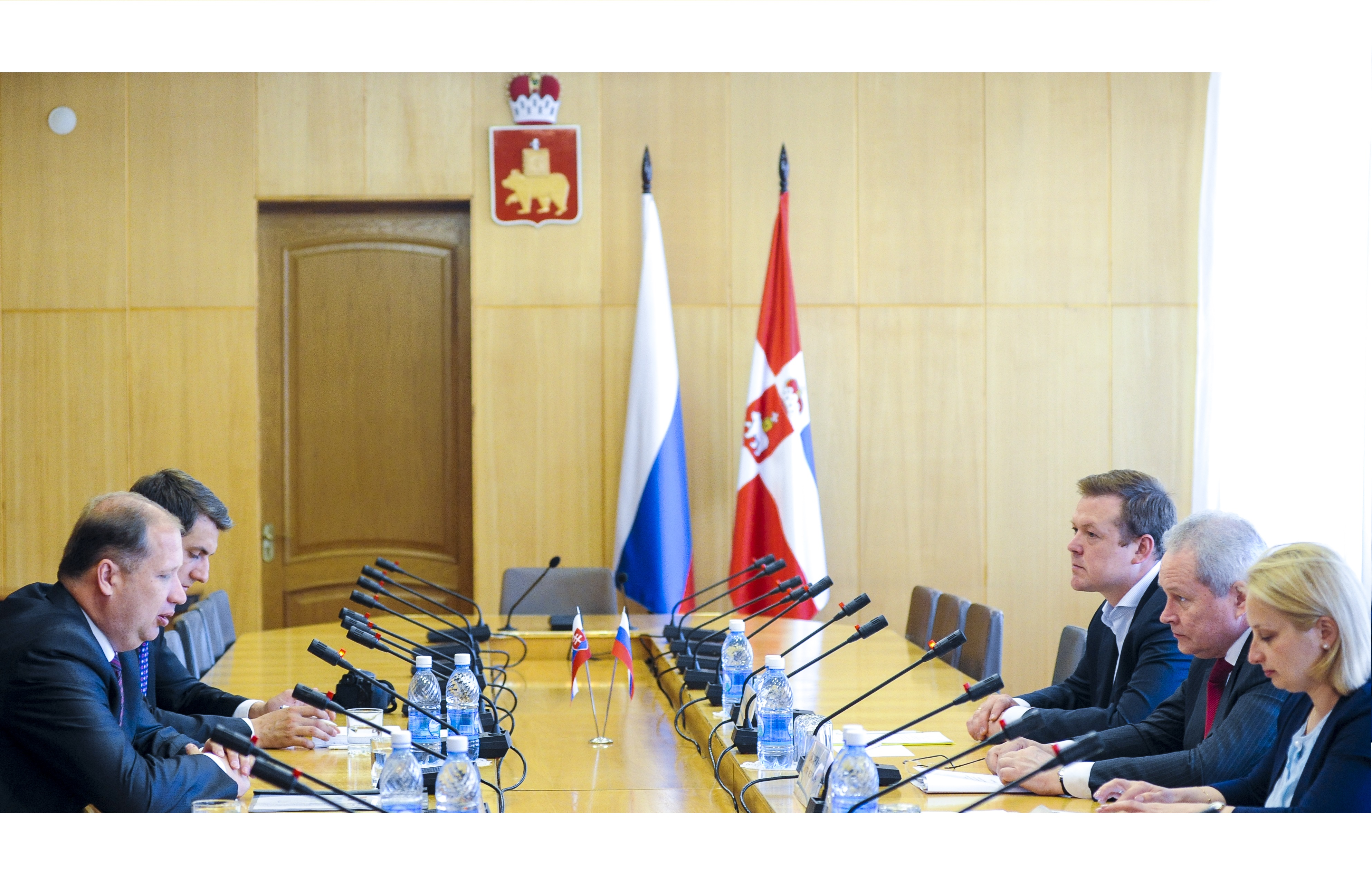 Виктор Басаргин встретился с Чрезвычайным и Полномочным Послом Словацкой Республики в РФ Петером Припутеном