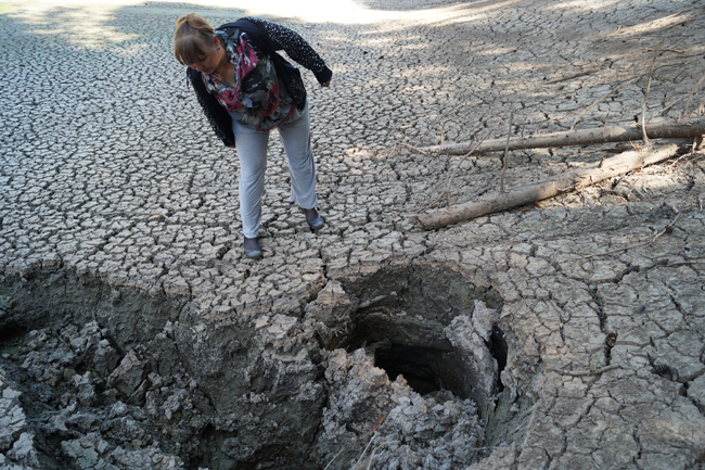 В Кунгурском районе по неизвестным причинам исчезло озеро
