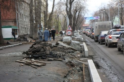 Виктор Шеин не исключает, что работы на ул. Луначарского «уйдут в зиму незавершенными»