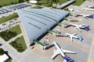 Новый пассажирский терминал аэропорта будет построен в 0,5 км западнее существующего здания