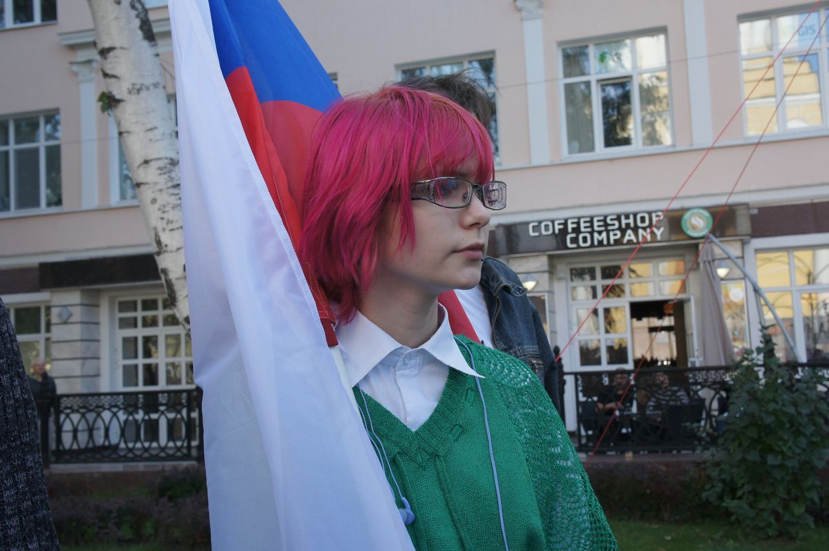 «Кто отменил 14-ую статью конституции?!» - пермские либералы на митинге в поддержку Pussy Riot. ФОТО