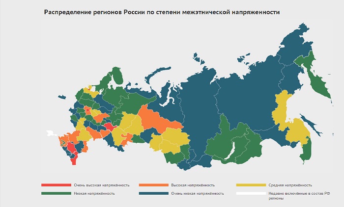 Прикамье занимает третье место по межнациональной напряженности в Приволжском федеральном округе