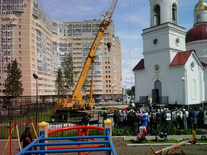 Жители Боровиков услышат колокольный звон: фоторепортаж bc