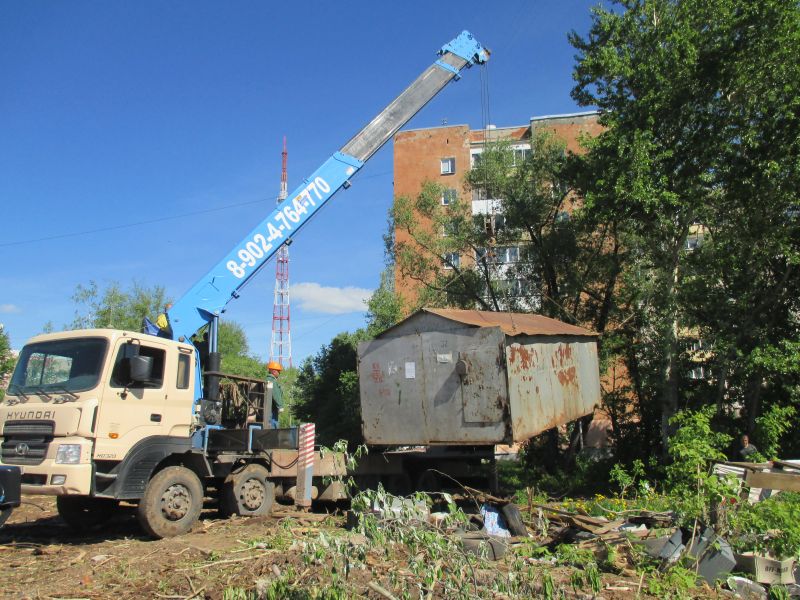 В Перми демонтируют гаражи, мешающие реконструкции улицы Макаренко