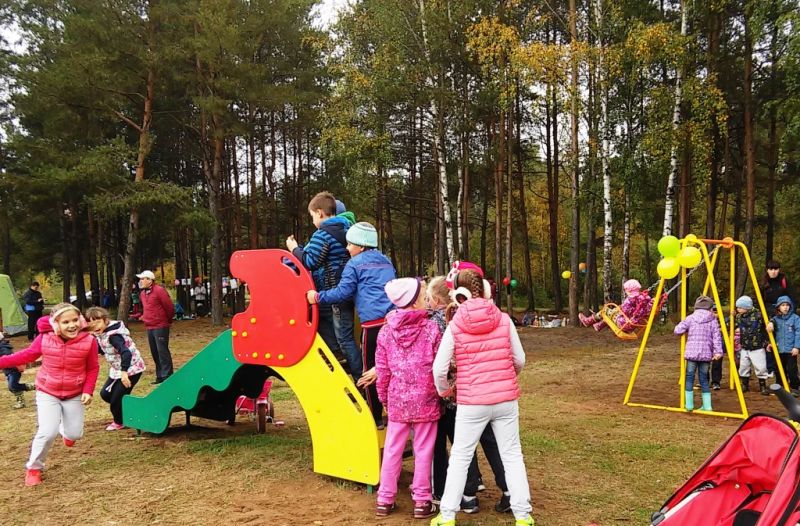 В Черняевском лесу открылась новая площадка для отдыха