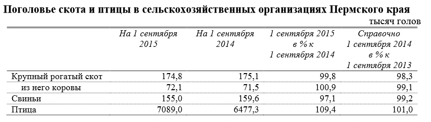 В Пермском крае зафиксировано сокращение поголовья крупного рогатого скота