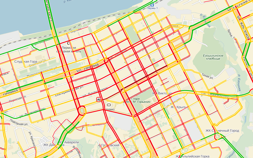 ​ДТП в центре Перми спровоцировало серьезную пробку