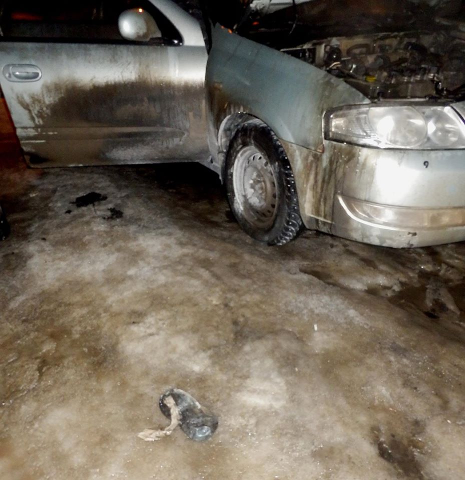 У пермской общественницы Анастасии Мальцевой ночью подожгли машину