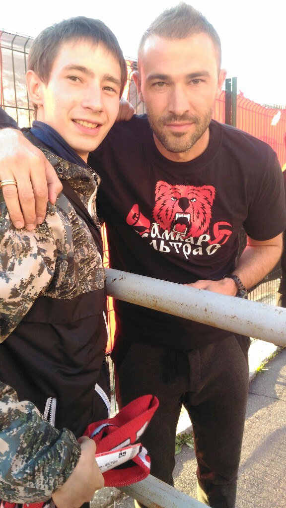 Георги Пеев посмотрел матч «Амкар» - «Уфа» из фанатского сектора