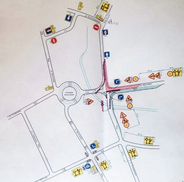 На площади Восстания из-за ремонтных работ ограничат движение транспорта