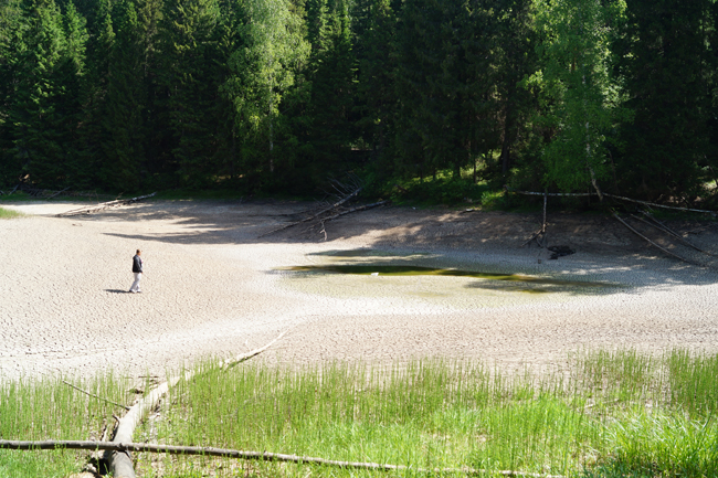 В Кунгурском районе по неизвестным причинам исчезло озеро