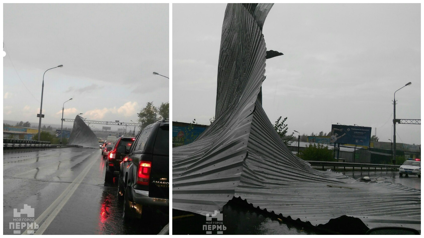 Крыши на дорогах, затопленные улицы и поваленные деревья — как пережили ураган жители Перми