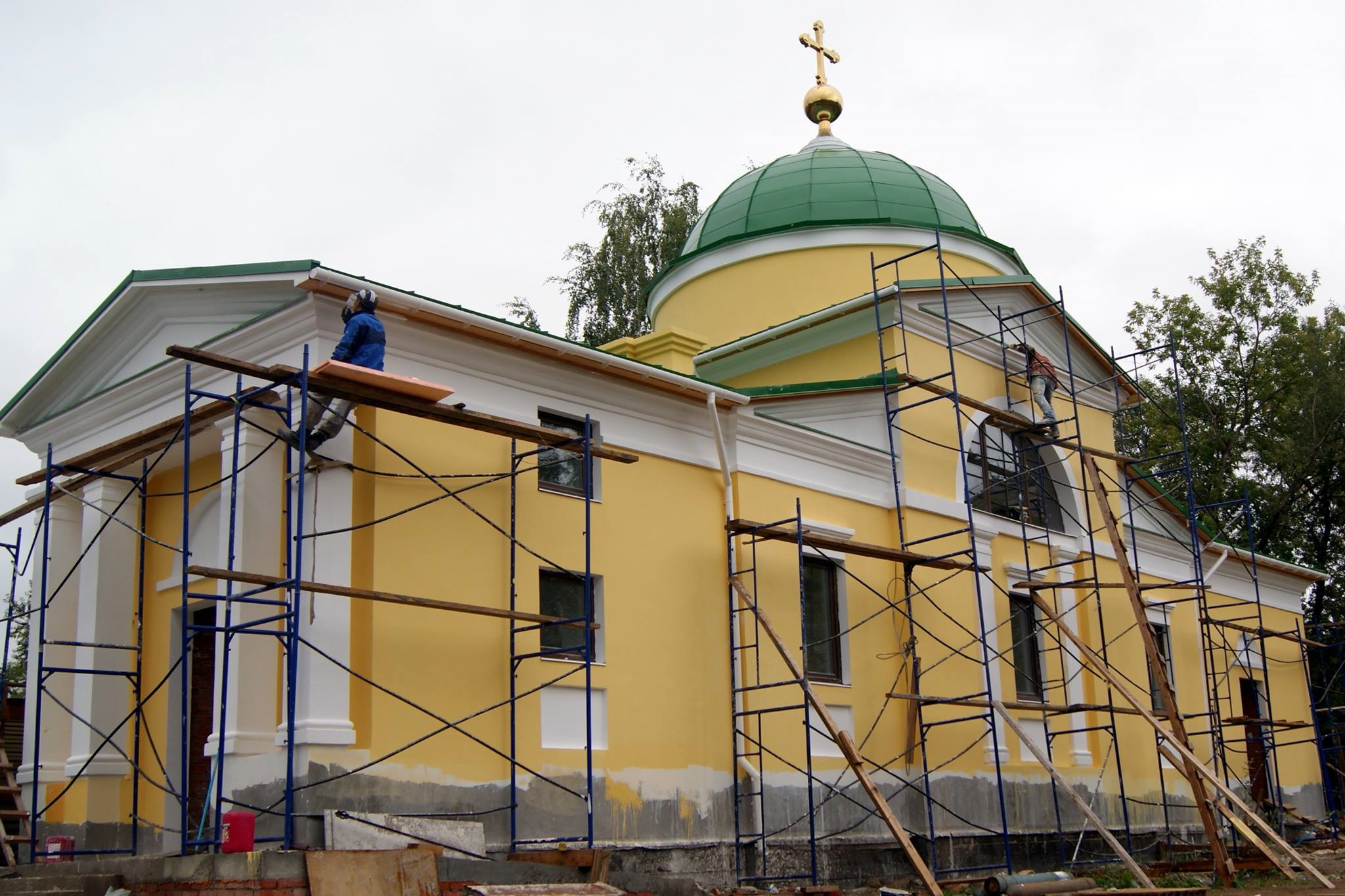 Строительство часовни на ул. Братьев Игнатовых подходит к концу