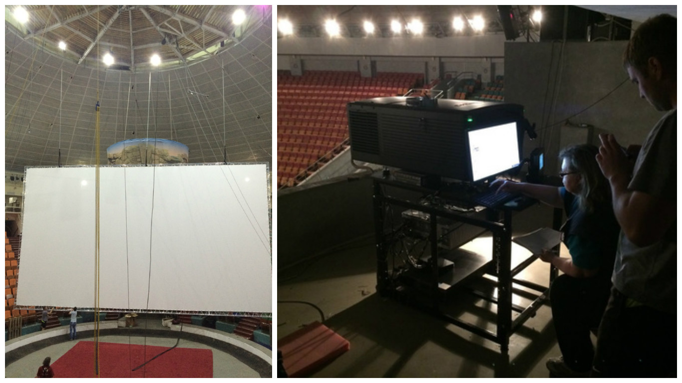 На арене – фильм: в Пермском цирке начнется установка киноэкрана