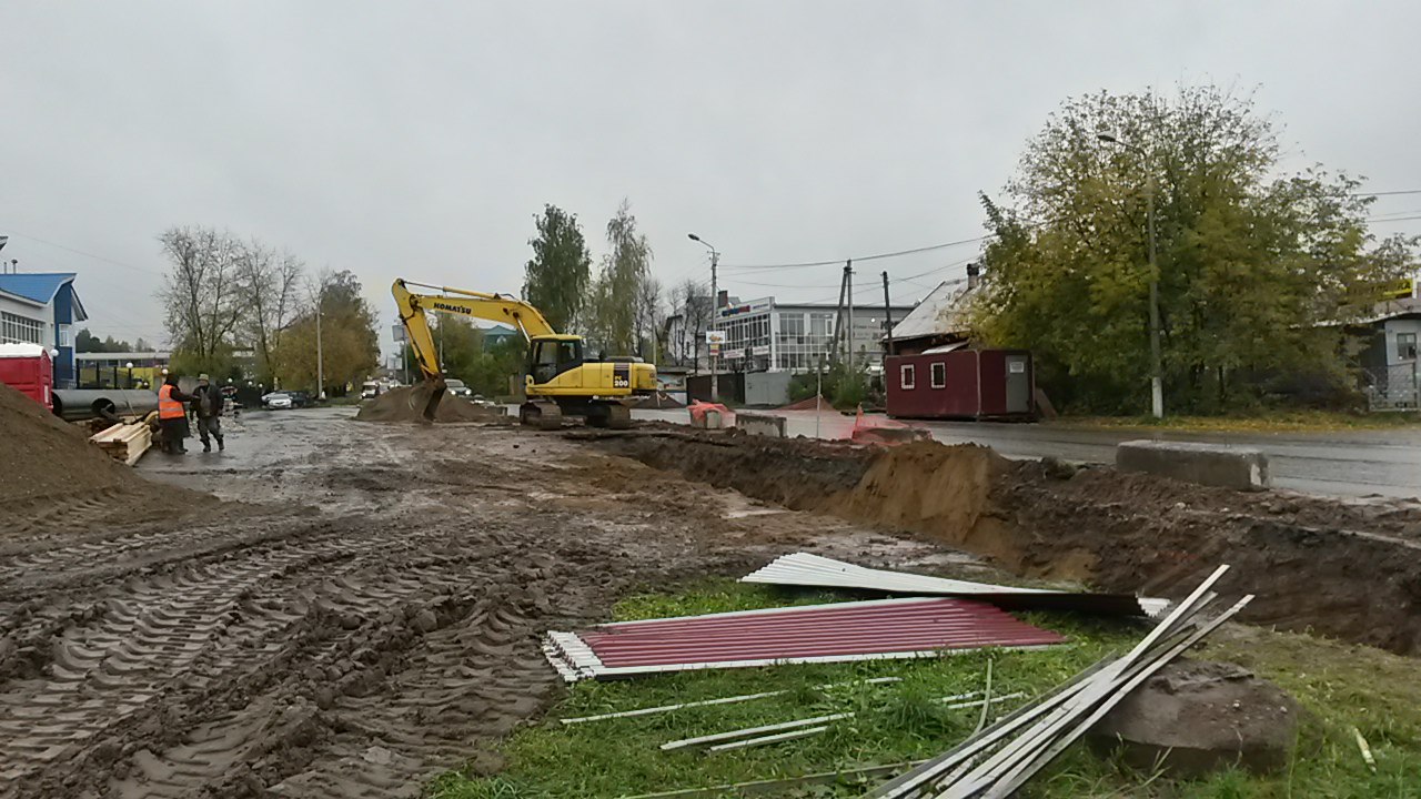 На месте развязки у ипподрома начались строительные работы