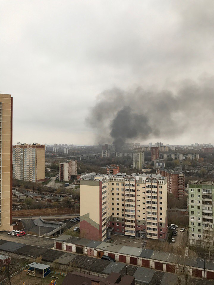 Фотофакт: пожар в центре Перми