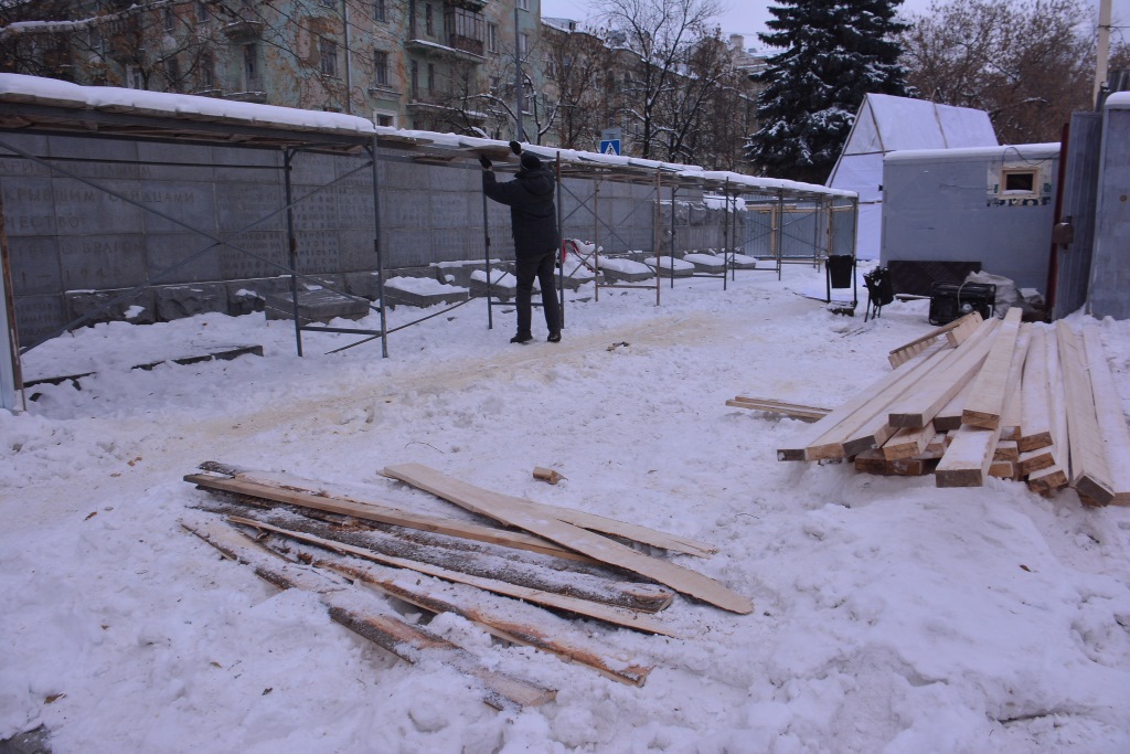В Перми началась реставрация памятника павшим в Великой Отечественной войне
