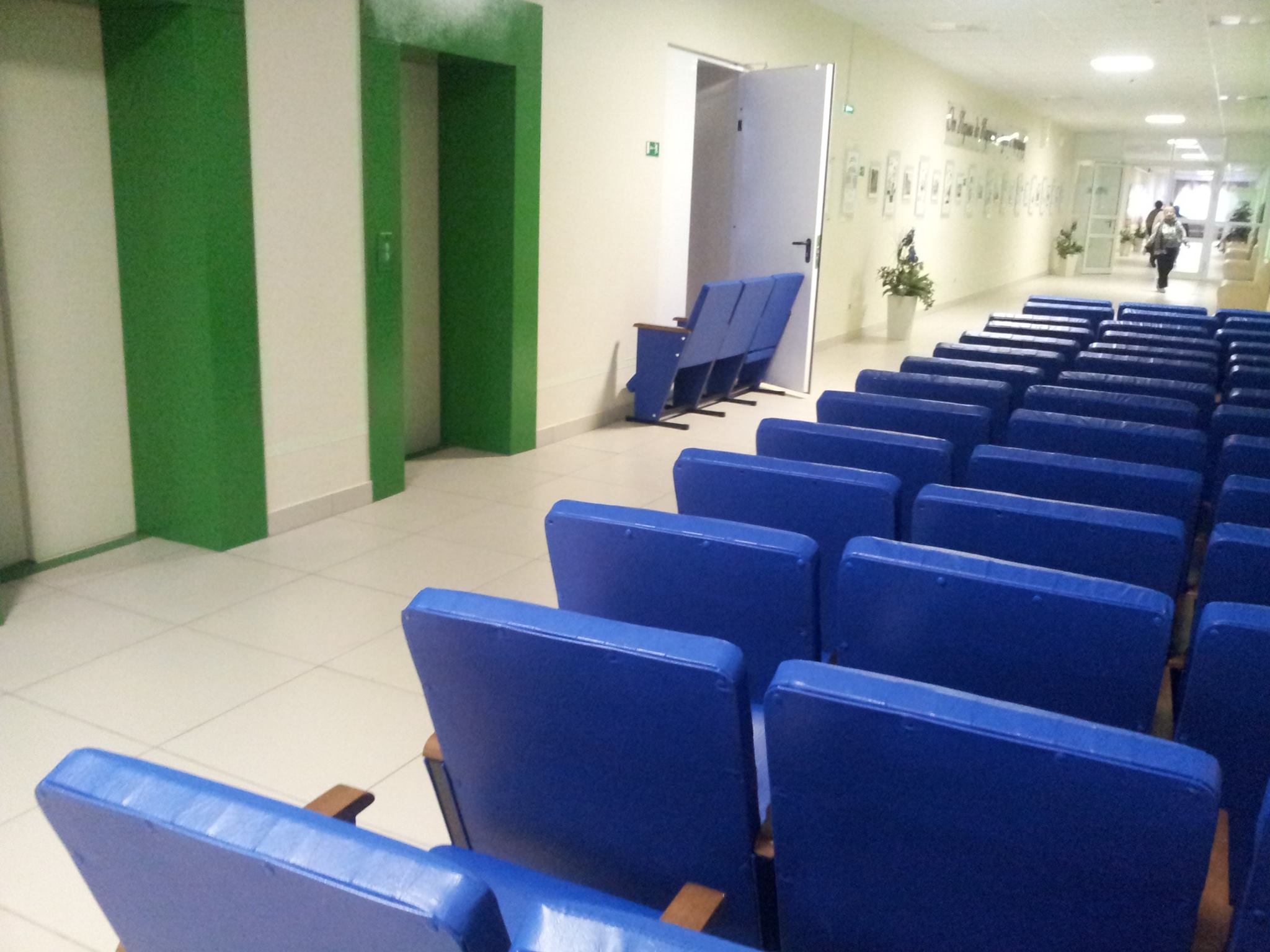 В Перми в здании Дягилевской гимназии пошел «дождь»