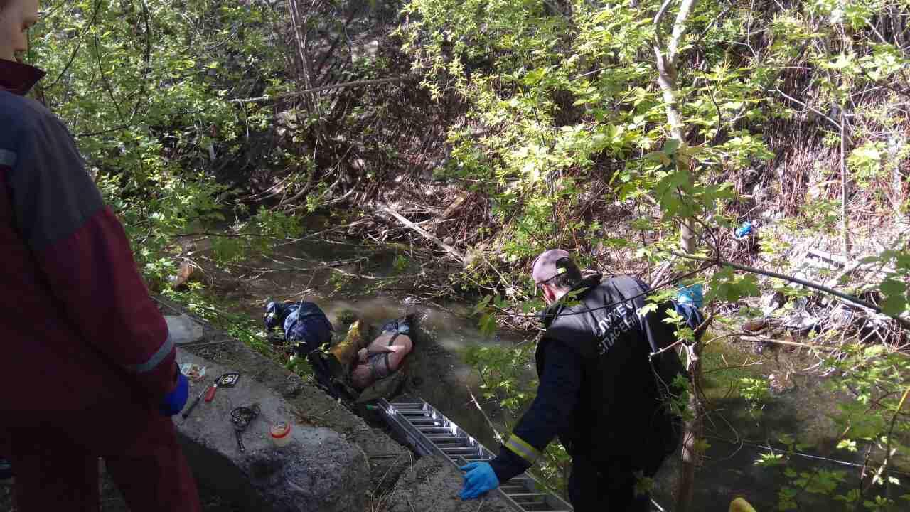 В Перми спасатели достали из реки Данилихи травмированного мужчину‍