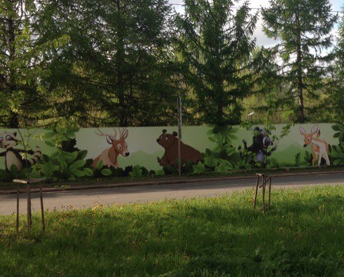 Новый зоопарк в Перми обнесли тематическим забором
