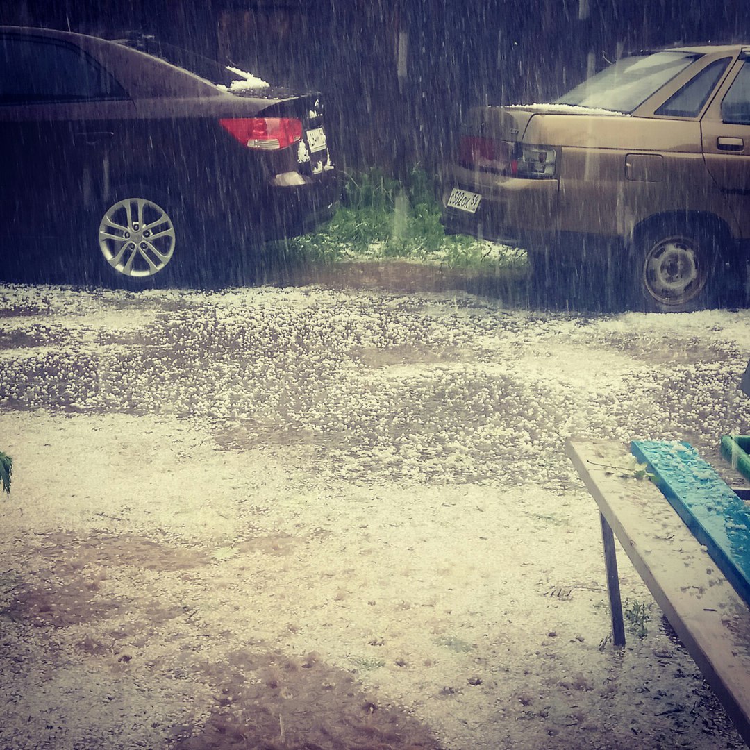 В Перми выпал град «размером с горох»