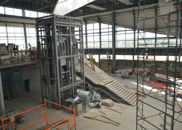 Здание нового аэропорта в Перми готово на 75%