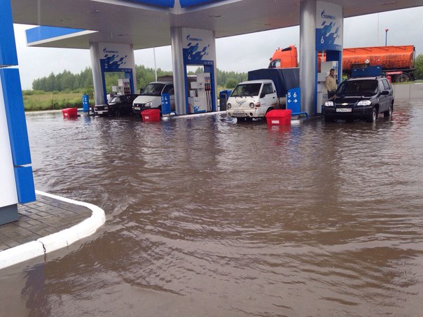 Пермские улицы снова затопило после ливня