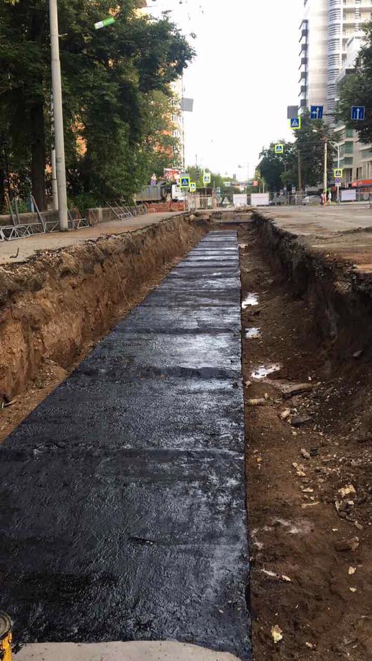 ​На ул. Н. Островского энергетики готовятся к укладке асфальта и проведению благоустройства