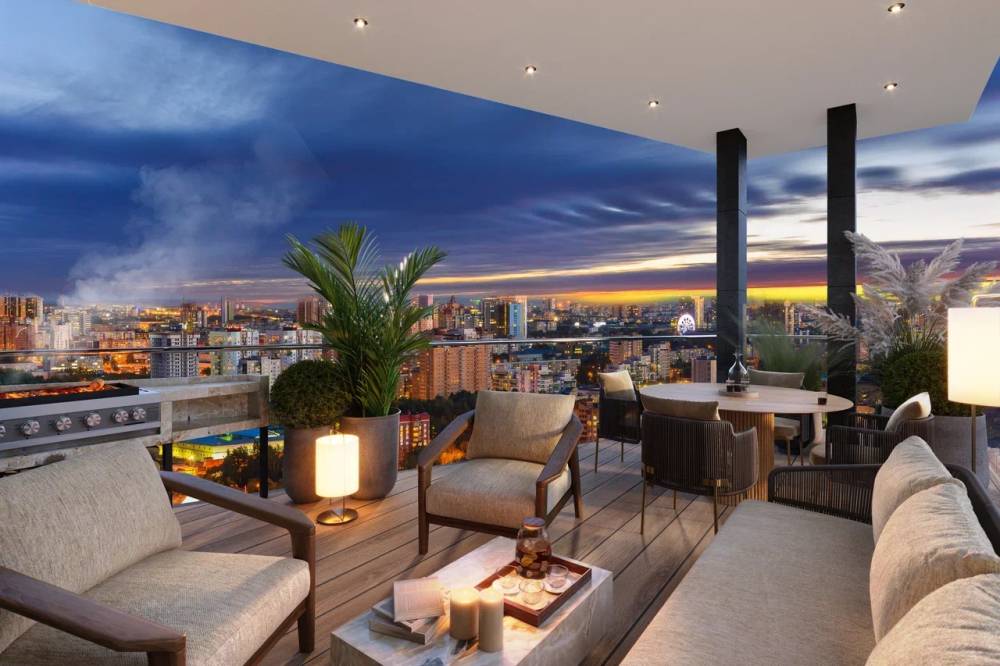 Резиденции с террасами с видом на 270°