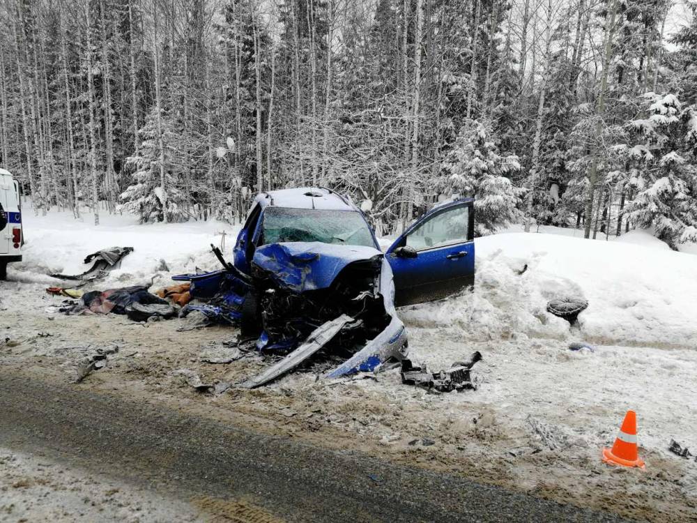 В Пермском крае столкнулись два одинаковых Ford Focus, погиб водитель