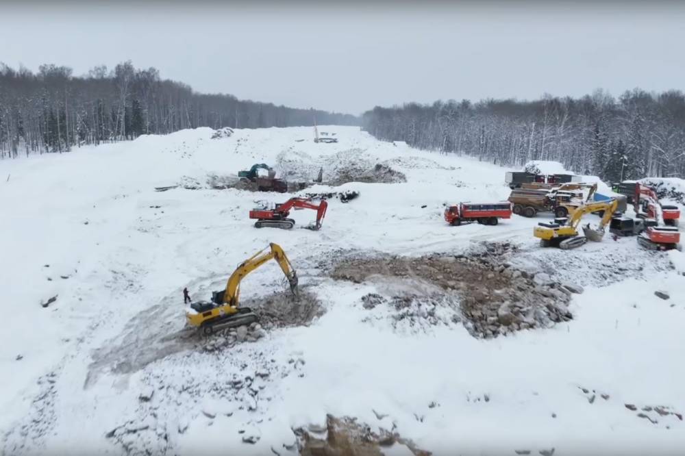 Строители новой федеральной трассы в Пермском крае показали видео о ходе работ