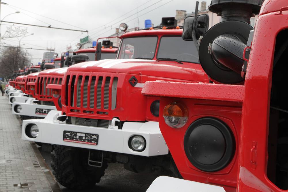 Отрядам противопожарной службы Прикамья передали 10 новых спецавтомобилей