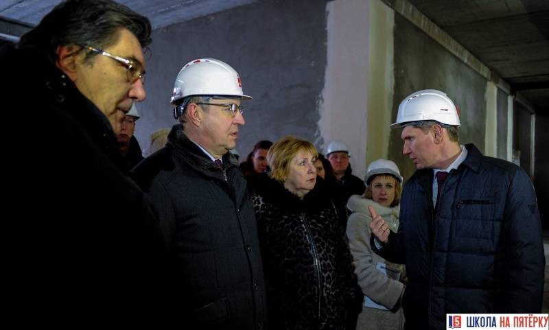 ​В строящемся корпусе школы №42 в Свердловском районе Перми приступили к отделке помещений