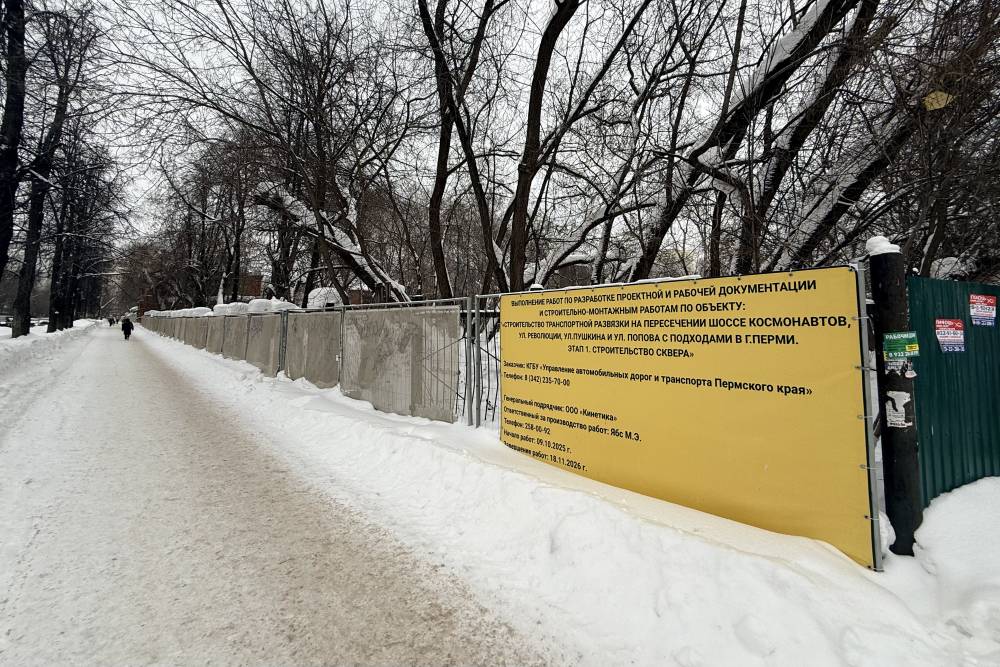 ​Активная фаза работ по созданию Александровского сквера в Перми начнется ближе к маю