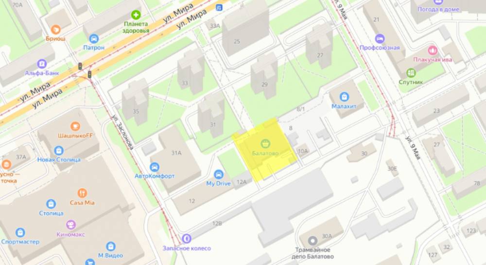 ​В Индустриальном районе на месте мини-рынка планируют построить 16-этажный жилой дом