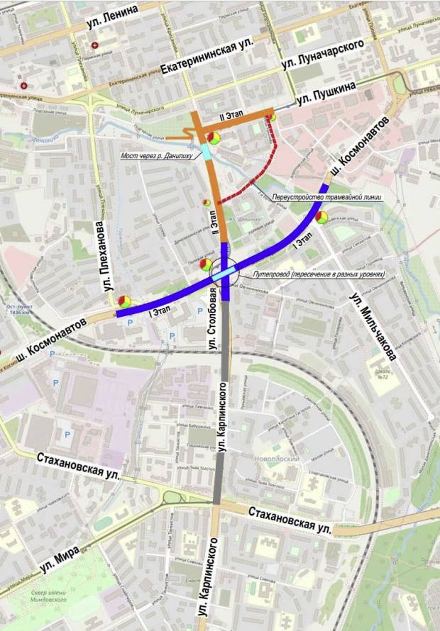 В 2023 году начнется строительство нового участка ул. Крисанова и расширение ул. Карпинского