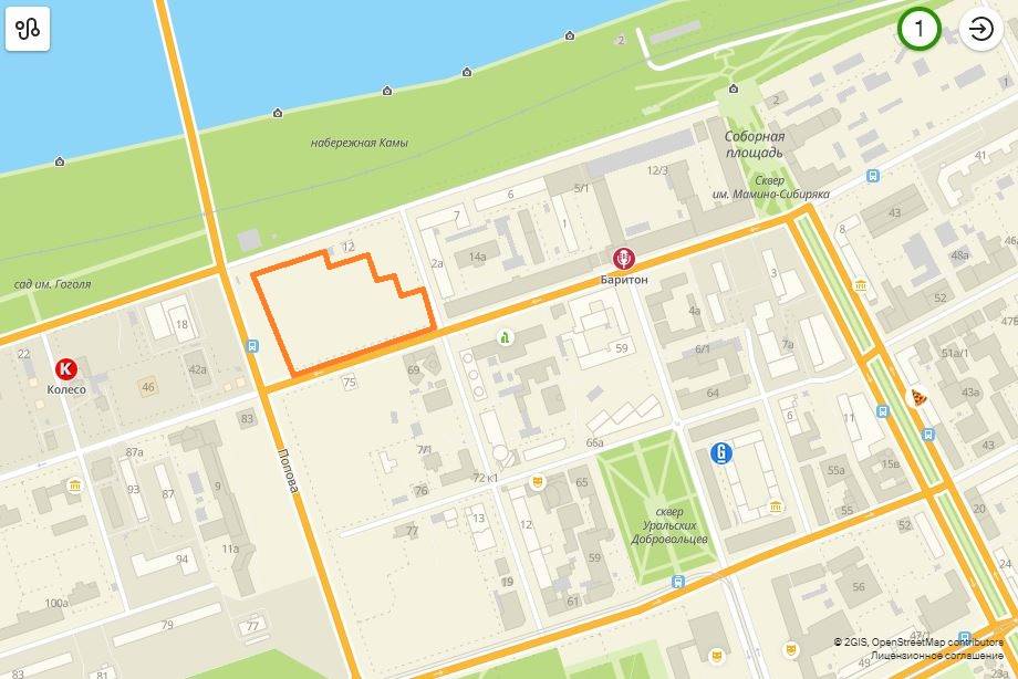 Business Class показывает на карте Перми площадки, где власти хотят построить оперный театр 