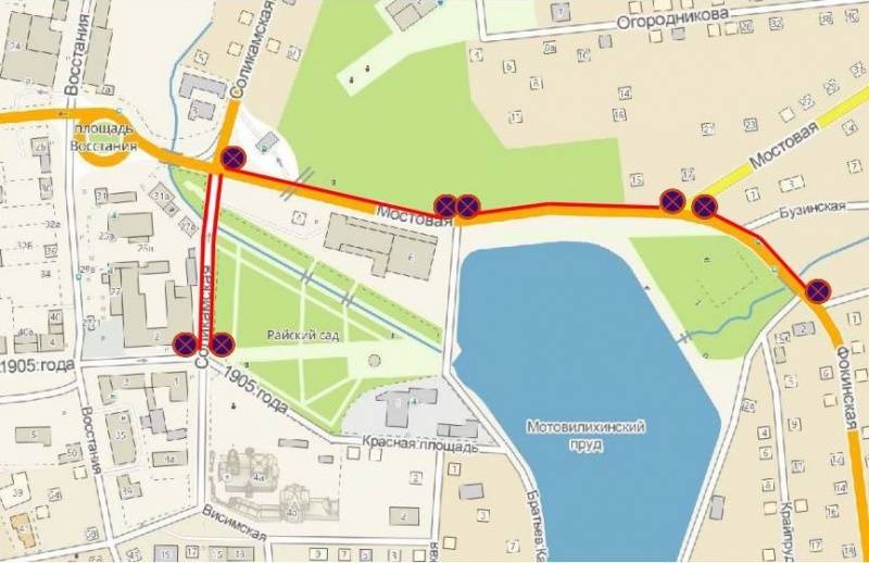 ​В Перми в Крещенскую ночь изменится схема движения транспорта 