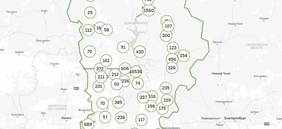 Новые заболевшие в Прикамье обнаружены в 31 территории региона